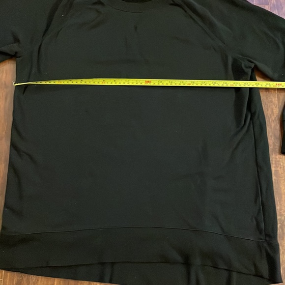 Longer Black Crewneck Tunic Sweatshirt Old Navy Large - Picture 5 of 7